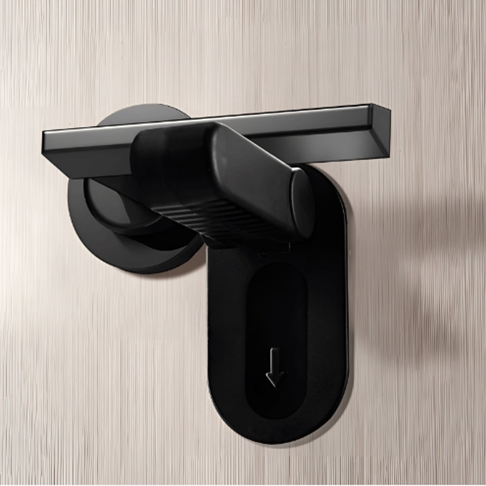 Antiopen Handle Door Lever Lock Universal Child Safety Lock Multifunction Punchfree Hidden Button B 6