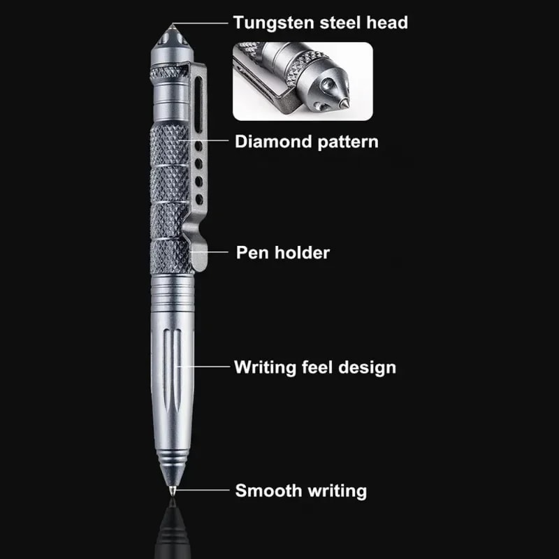 Military Tactical Pen Multifunction Aluminum AlloyOutdoor Camping Security Survival Tools Emergency 3