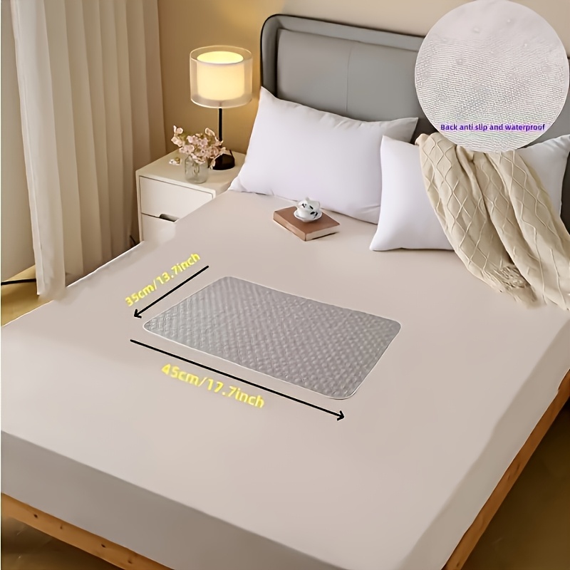 LeakProof Washable Incontinence Pad Counterslip NonWoven Fabric Bed Mat For Seniors Pets Menstruat 4