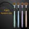 Ergonomic Manual Toothbrush Set With Soft Grip Handle Golden Volcanic Bristles Replacement Brush He 5