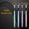 Ergonomic Manual Toothbrush Set With Soft Grip Handle Golden Volcanic Bristles Replacement Brush He 5