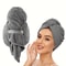 Ultra Absorbent Extra Large Microfiber Hair Towel Wrap With Elastic Band Quick Dry Soft Hair Turban 1