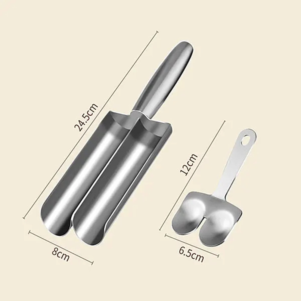 Stainless Steel Meatball Maker Meatball Making Tools With Cutting Spade Multifunction Manual Scoop 5