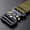 Outdoor Tactical Quick Release Belt Soft Real Nylon Military Sports Belt For Men And Women Black Ny 1