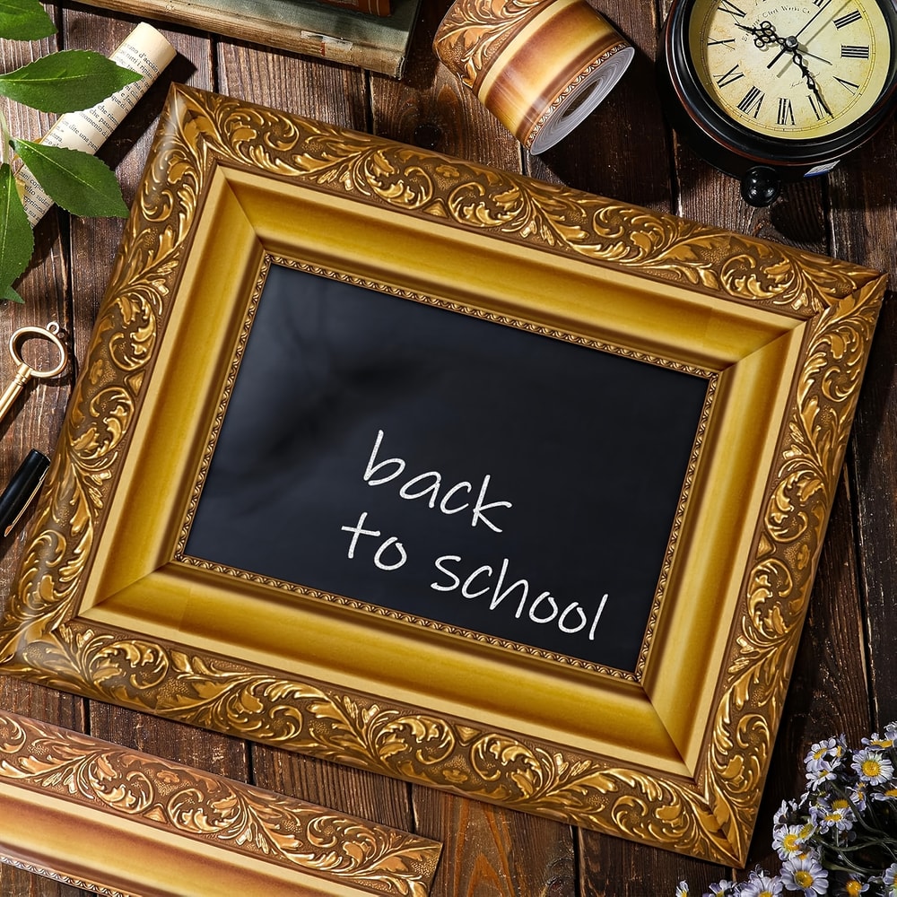 Gold Photo Frame DIY Poster Border Stickers Fashion SelfAdhesive Border Decorative Sticker 2