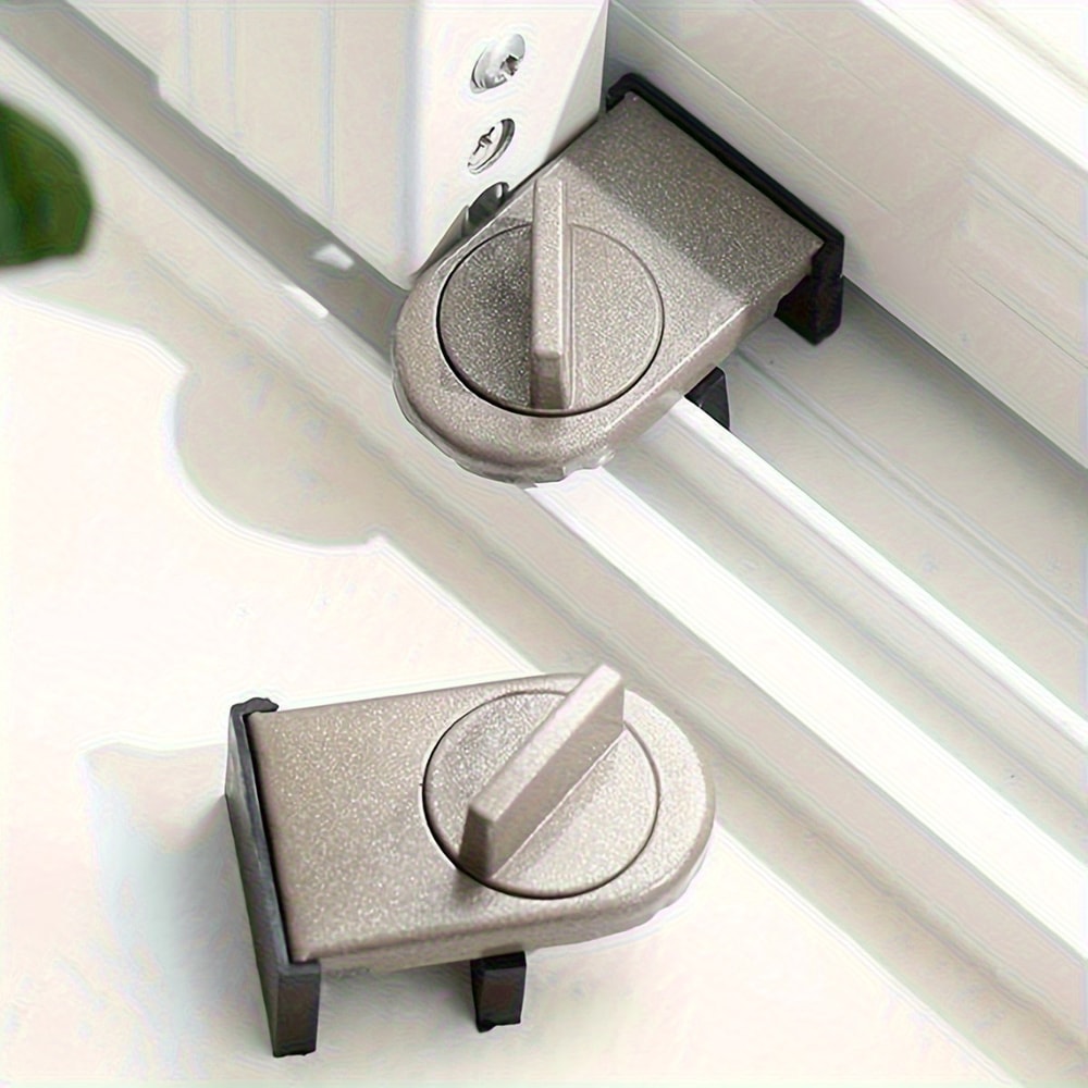 Child Safety Lock For Sliding Windows NoDrill Sliding Door Lock HighRise AntiFall Limiter 0