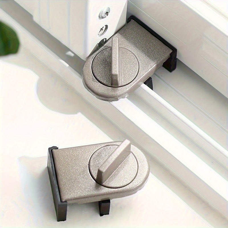 Child Safety Lock For Sliding Windows NoDrill Sliding Door Lock HighRise AntiFall Limiter 0