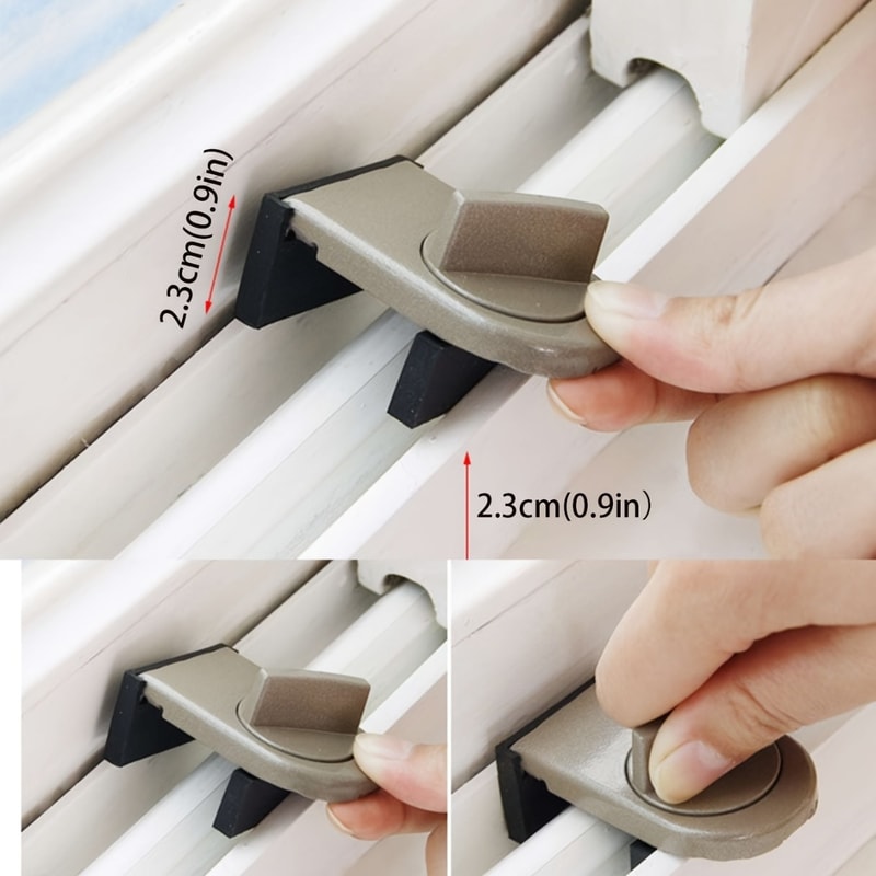 Child Safety Lock For Sliding Windows NoDrill Sliding Door Lock HighRise AntiFall Limiter 1