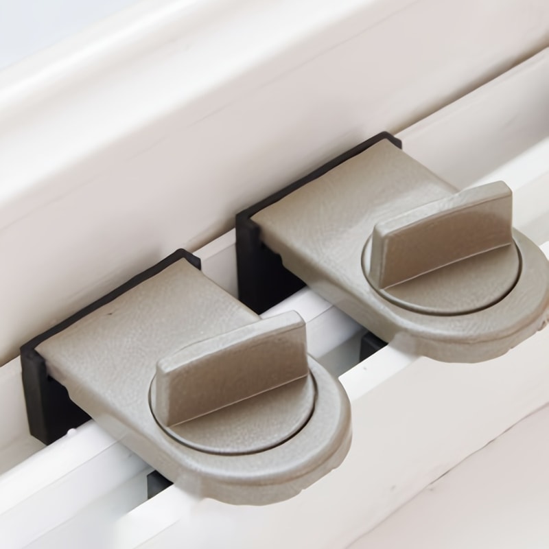 Child Safety Lock For Sliding Windows NoDrill Sliding Door Lock HighRise AntiFall Limiter 4