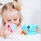 Cute Elephant Bath Toy Water Spraying Clouds For Kids Bathing Swimming Toy 0