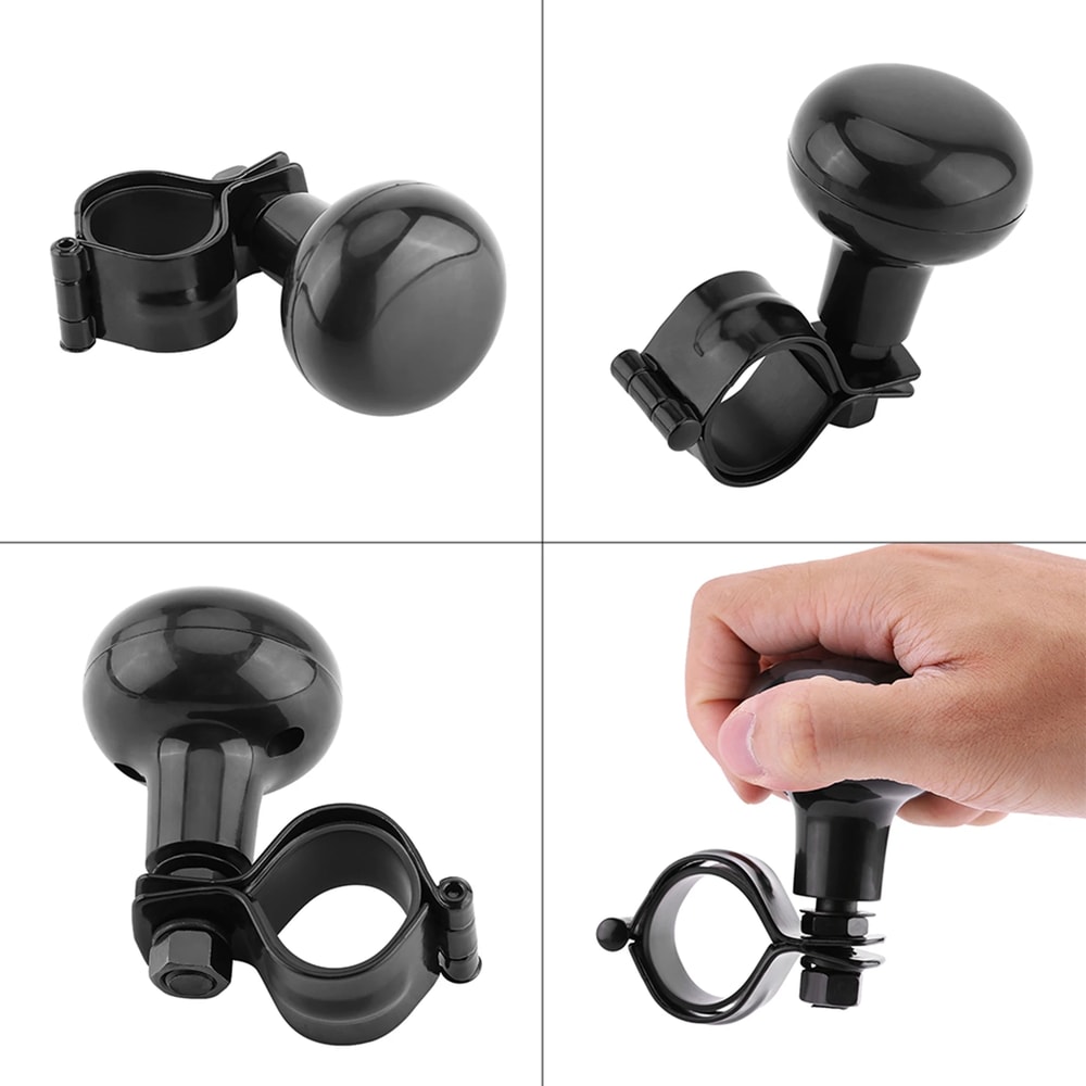 Black Universal Car Steering Wheel Knob Heavy Duty Spinner Handle Ball Hot Sale Durable Accessories