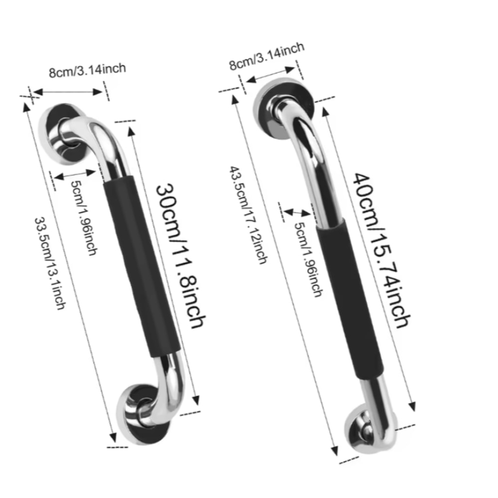 Stainless Steel Plastic Shower Toilet Handrail Anti Slip Tub Grab Bar Prevent Falls Support Handle 5