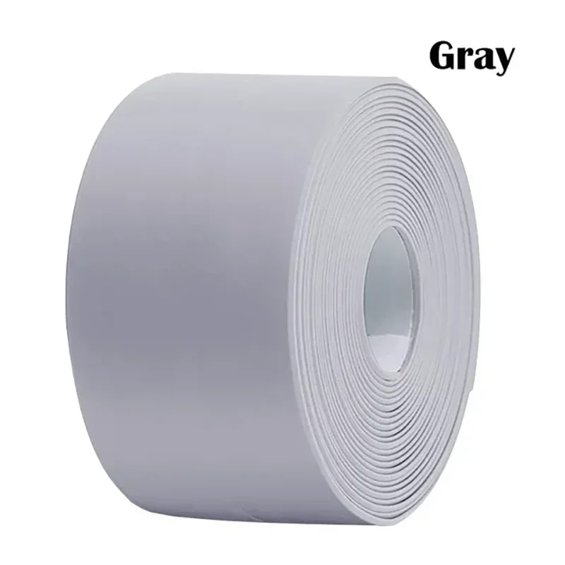 Self Adhesive PVC Waterproof Sealing Tape Strips Bathroom Shower Wall Sticker Mold Proof Kitchen Sink Caulk Strip