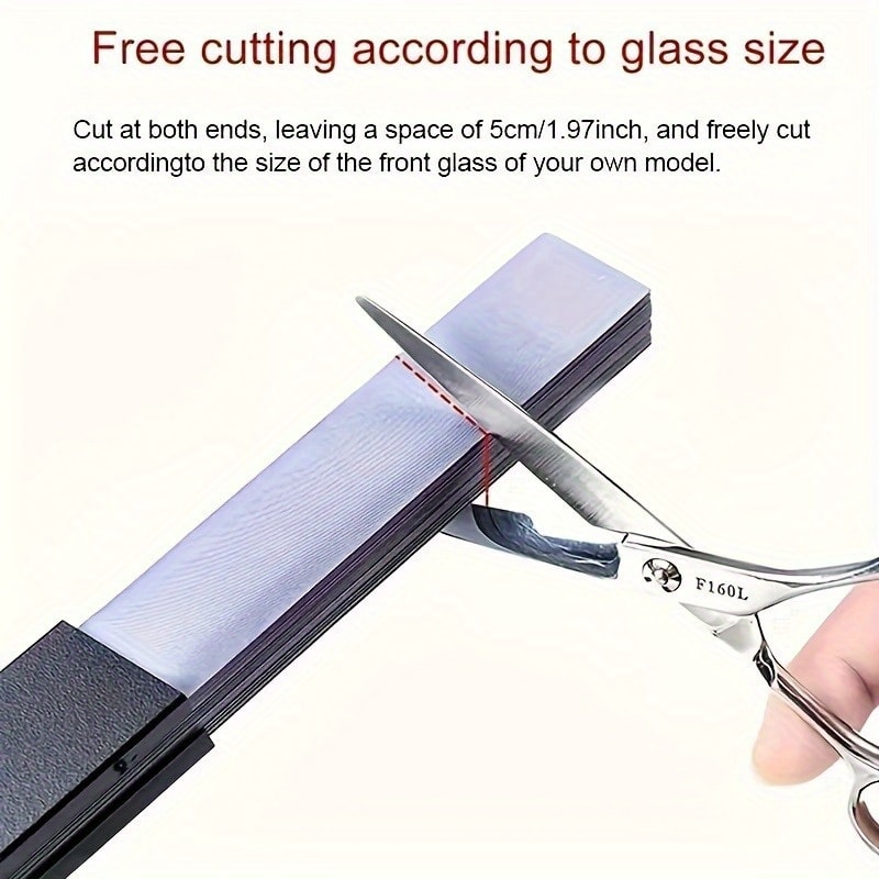 Automatic Retractable Car Sunshade Easy Install UV Protection Heat Insulation Adhesive Curtain 2