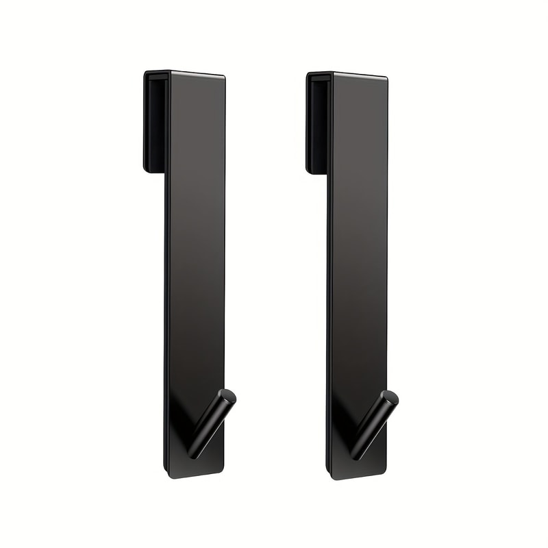 SShape Towel Hooks Stainless Steel Over Glass Door Shower Rack Bathrobe Holder 4