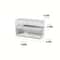 Compact Transparent Desktop Cable Organizer Box With Lid Cord Charger Storage Solution No Power Nee 1