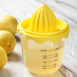 small portable manual juicer for citrus and lemons, fruit hand squeeze juicer, perfect for home kitchen and on-the-go