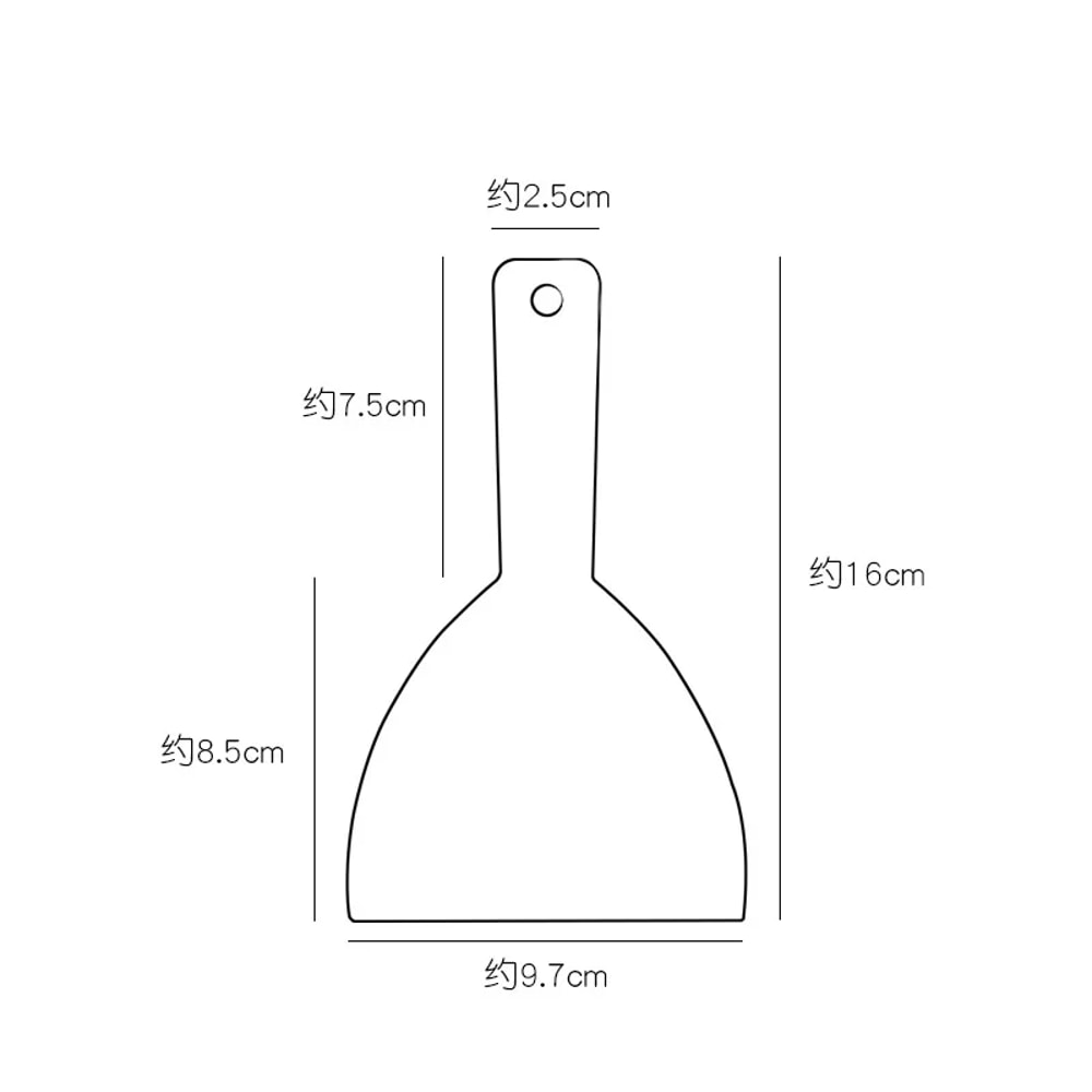 Plastic Cake Knife Scraper Chocolate Shovel Dough Cutter Softscratch Butter Triangle DIY Baking Kit 5