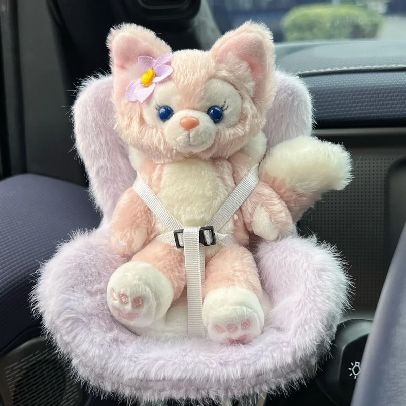 Plush Seat For Car Air Aromatreatment Decoration Labubu Car Doll Safety Seat Doll Fits All Dolls 1