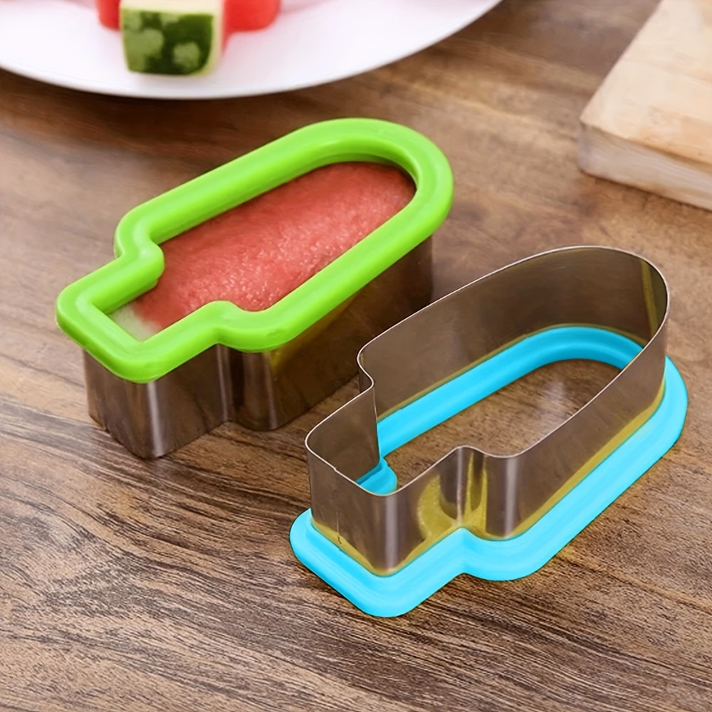 Watermelon Slicer Popsicle Mold Fun Stainless Steel Fruit Cutter For Children Perfect Summer Snack 3