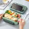 Compartment Box Kids Lunch Box With Fork Spoon Microwave Food Storage Container 2