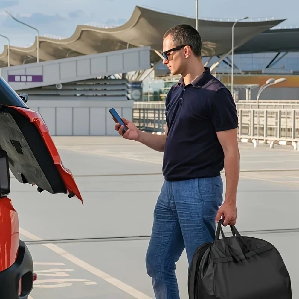 Travel Suit Bag with Zipper Closure – Hanging Clothes Storage Organizer for Shirts, Coats & Dresses