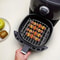 Air Fryer Square Grill Set With Barbecue Skewers Cooking Rack Stainless Steel Air Fryer Accessori 1