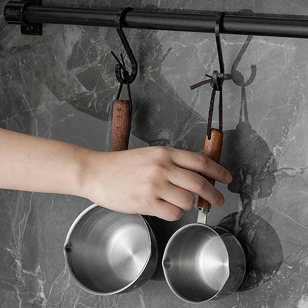 Stainless Steel Milk Pot for Butter & Hot Sauce – Versatile Flat Bottomed Pan