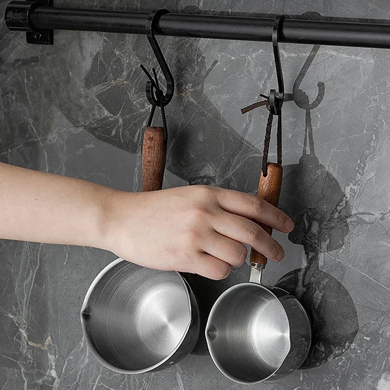 Stainless Steel Milk Pot for Butter & Hot Sauce – Versatile Flat Bottomed Pan