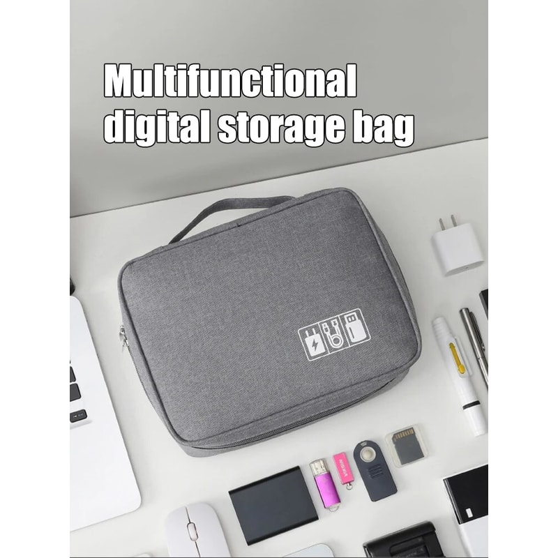 Travel Electronics Organizer Bag for Cables Chargers and Gadgets