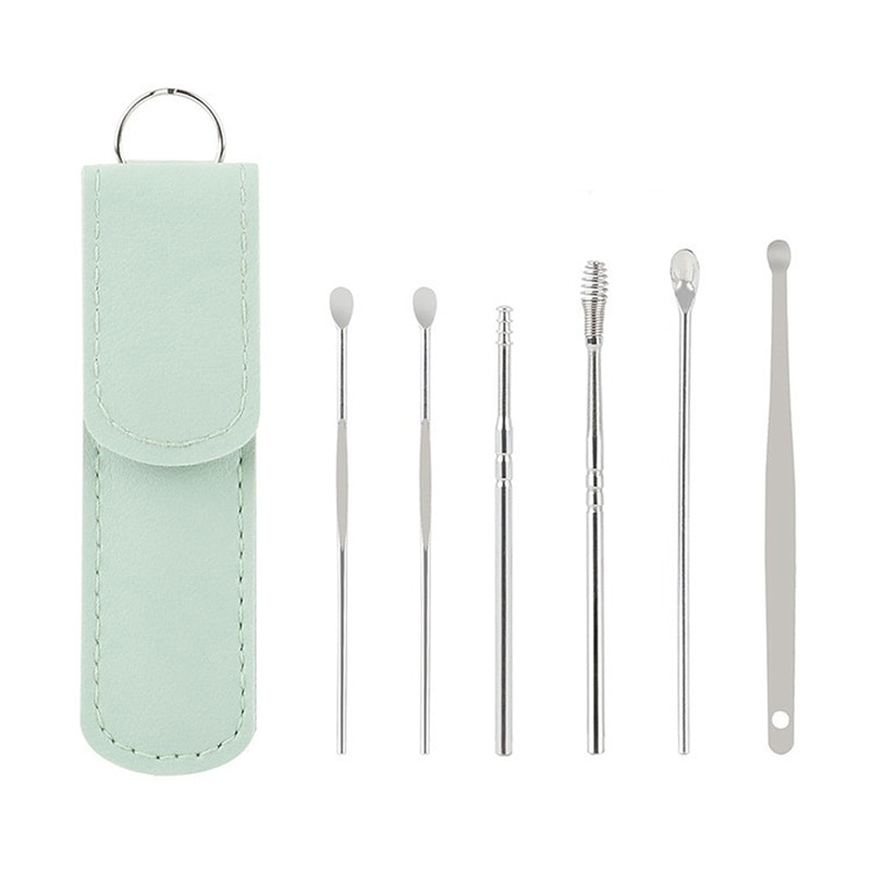 Stainless Steel Ear Wax Removal Kit Precision Ear Cleaner Set 7