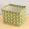 Cotton Hemp Fabric Storage Basket With Handles For Tabletop And Closet Organization 5