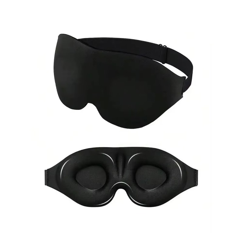Adjustable Sleep Mask for Men and Women – Light Blocking, No Pressure Eye Mask