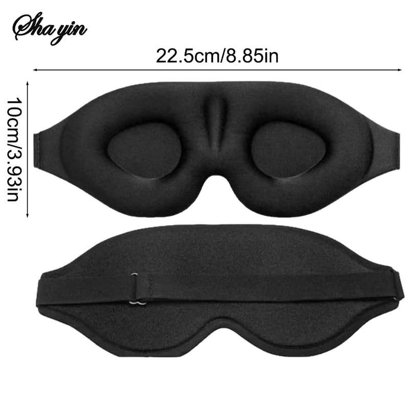 Adjustable Sleep Mask for Men and Women – Light Blocking, No Pressure Eye Mask