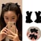 Elegant Black Velvet Bow Hair Clip Set For Women Princess Style Grab Clips 0