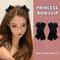 Elegant Black Velvet Bow Hair Clip Set For Women Princess Style Grab Clips 1