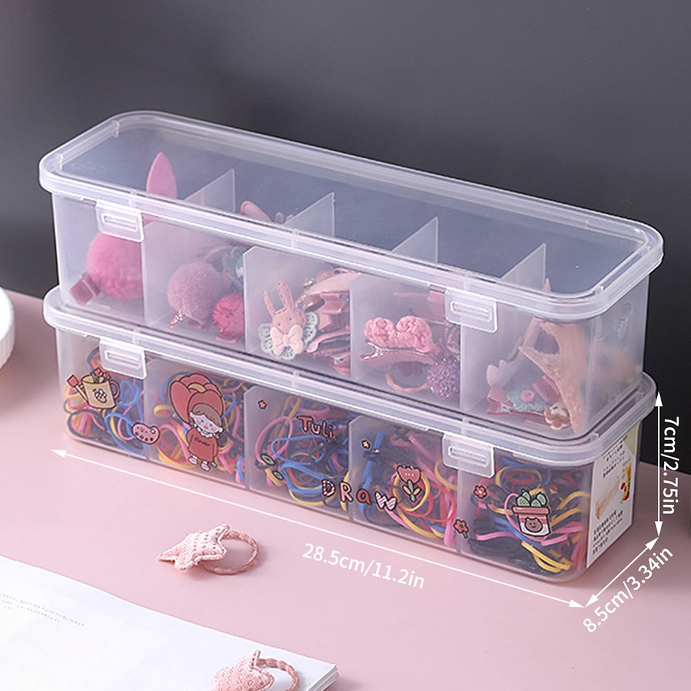 Premium Plastic Hair Accessories Jewelry Organizer Box 0
