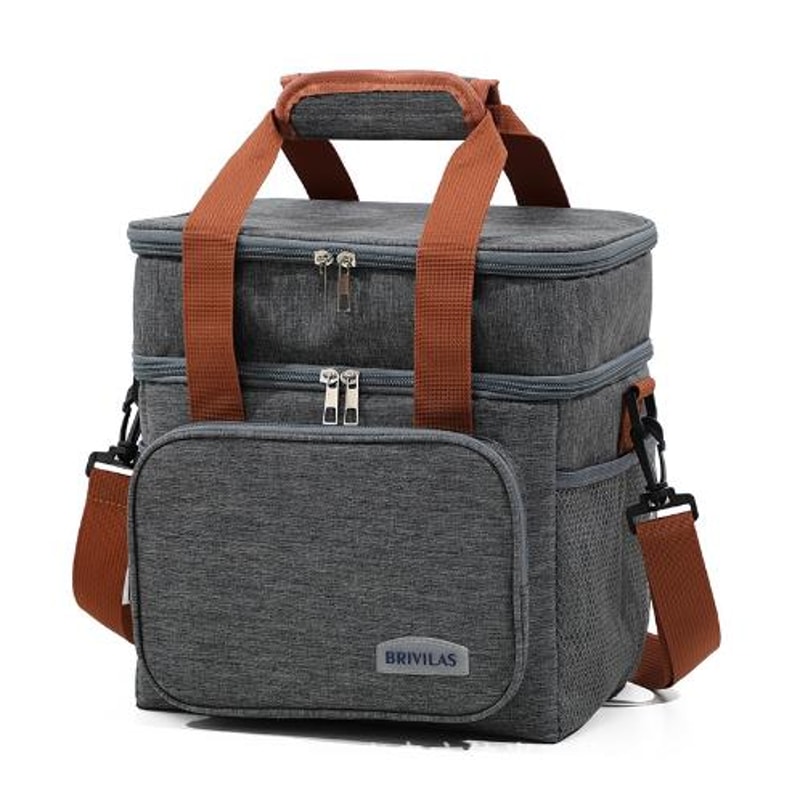 Fashionable Large Capacity Crossbody Insulated Lunch Bag – Thickened & Stylish Business Lunch Cooler