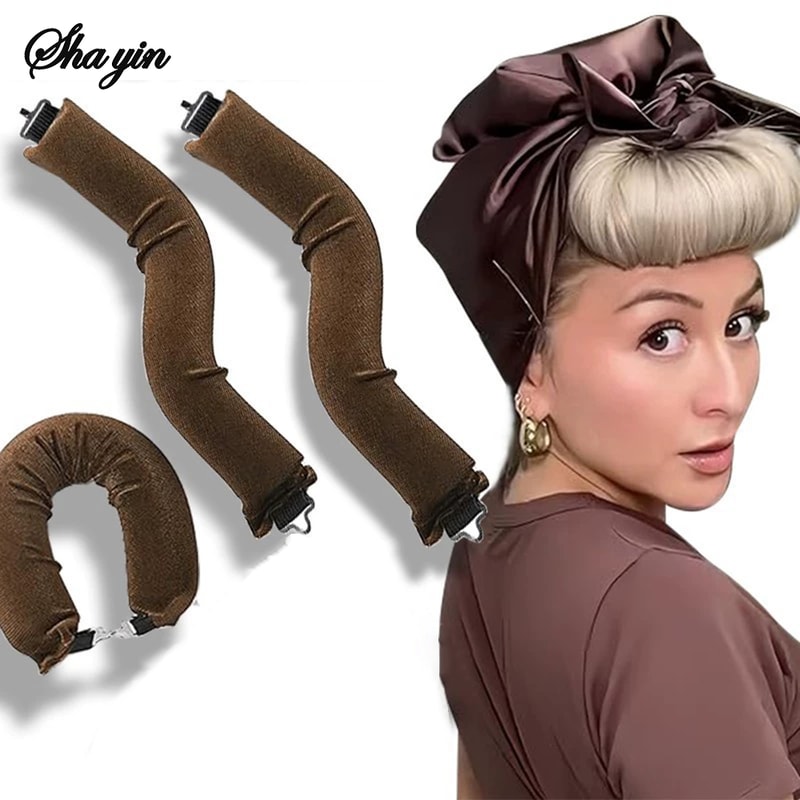 Heatless Hair Curlers – Soft Flexi Rod Headband for Lazy, No-Heat Curls