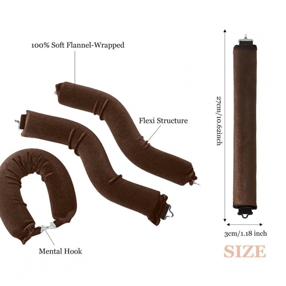 Heatless Hair Curlers – Soft Flexi Rod Headband for Lazy, No-Heat Curls