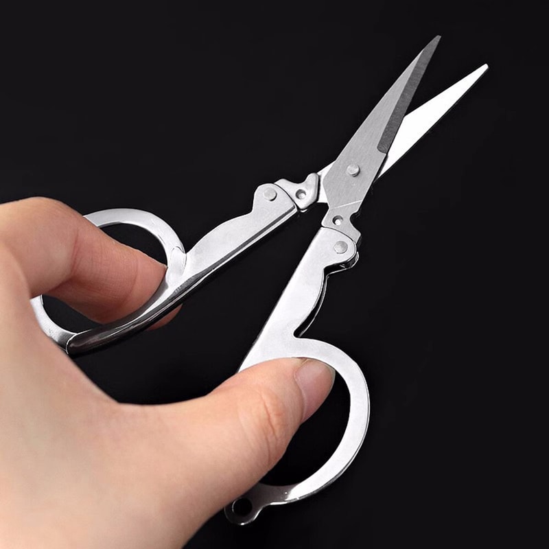 Folding Pocket Scissors Multifunctional Stainless Steel Mini Scissors For Household Thread Cutting 3