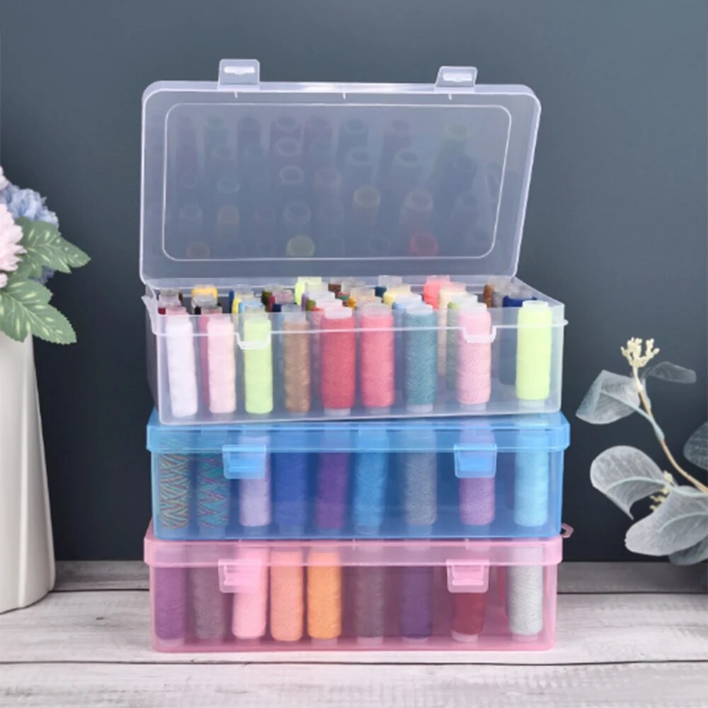 Transparent Needle And Thread Storage Box For Household Use MultiFunctional Thread Organizer 1