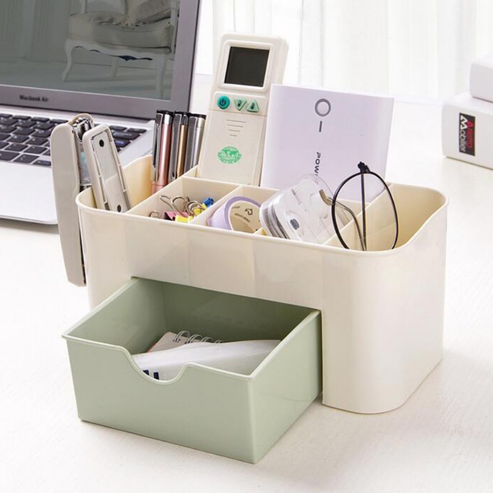 Multifunctional Nail And Jewelry Storage Box Desktop Organizer For Swabs Cosmetics And Accessories 5