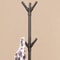 Easy-to-Assemble Vertical Floor Standing Wrought Iron Hanger for Office, Bedroom, and Lobby