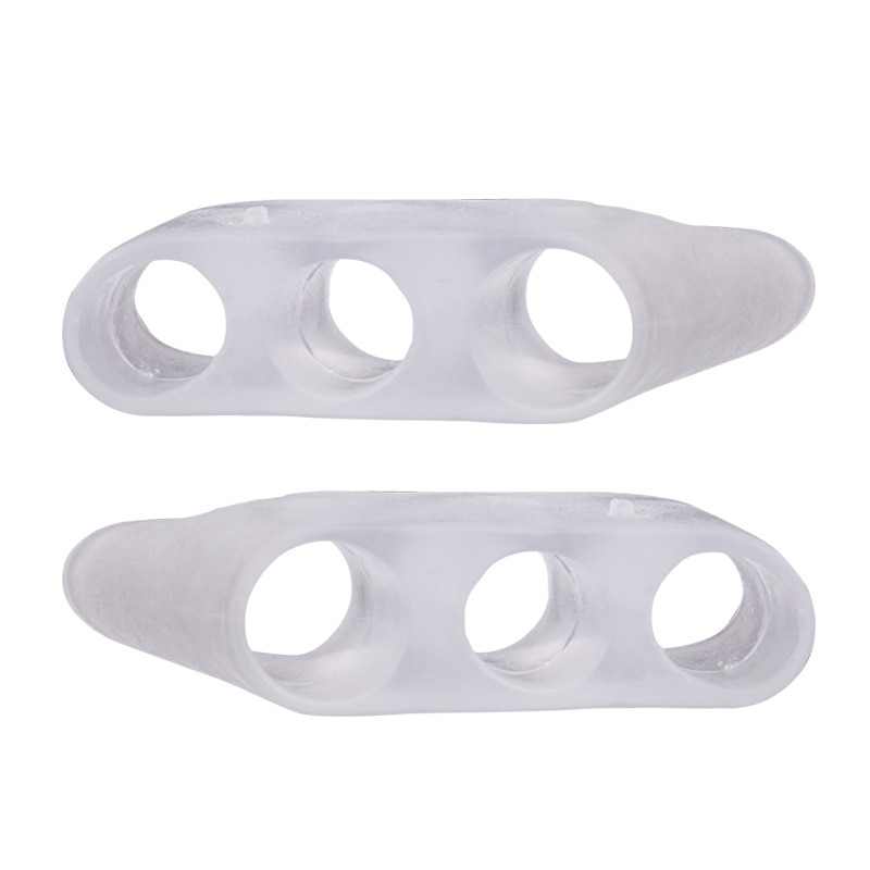 Toe Corrector Protection Sleeve Three Hole Small Toe Varus Splitter Silicone Thumb Protector For Co 4