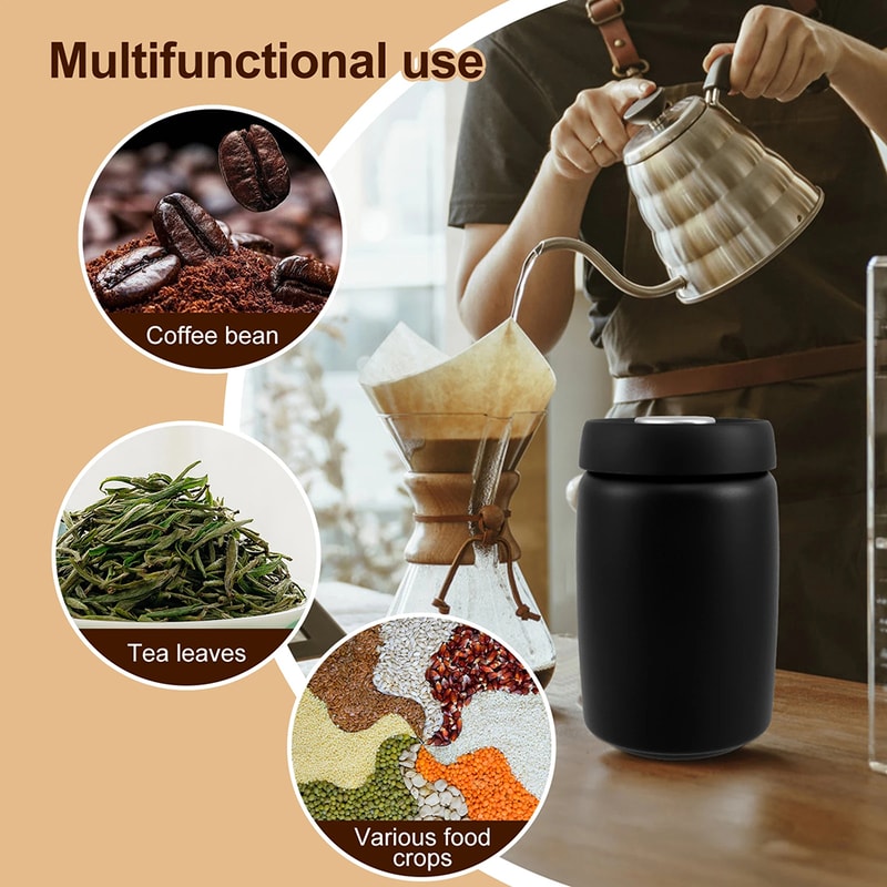 Coffee Vacuum Canister Stainless Steel Storage Container For Freshness 2