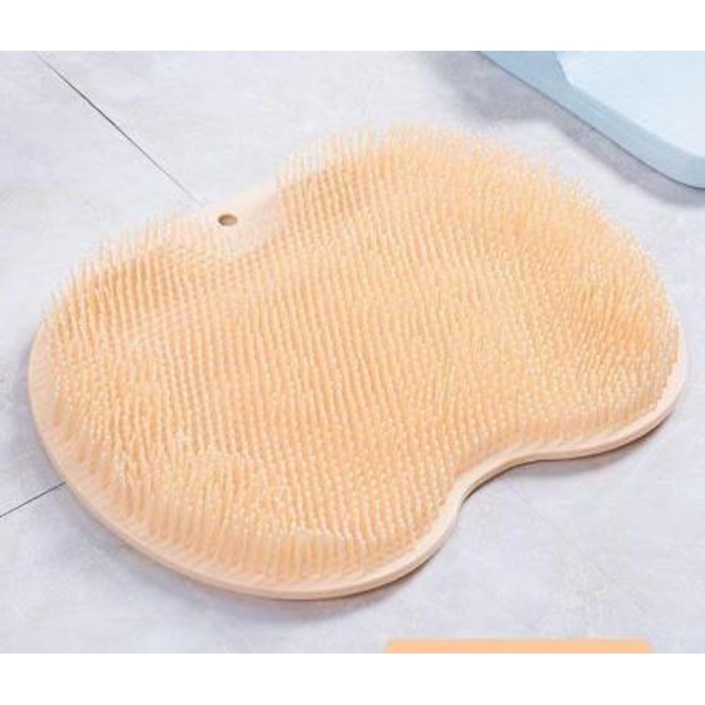 Anti-Slip Circular Massage Foot Mat with Suction Cups Foot Scrubber and Back Scrubber for Safe Bathroom Showers