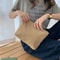 Corduroy Makeup Organizer Bag Large Capacity Travel Cosmetic Storage Clutch For Women 2