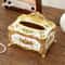 Luxury Tissue Box For Living Room Hotel Elegant Napkin Extraction Storage Box For Desktop 4