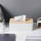Creative Solid Wood Tissue Box With Thickened Square Dust Cover Elegant Desktop Storage For Home An 1